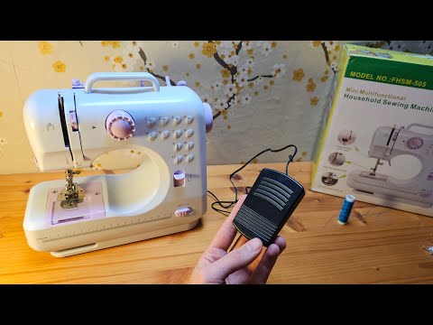 How to use Foot Pedal with Mini Multifunctional Household Sewing Machine FHSM 505