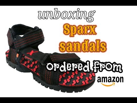 Unboxing of Sparx Red and Black sandals | ordered from Amazon |