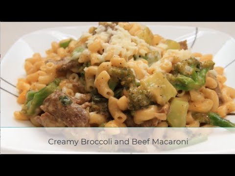 Creamy Broccoli and Beef Macaroni