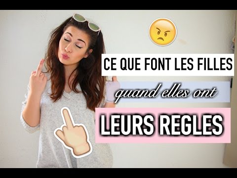 Ce que font les filles quand elles ont LEURS REGLES ! - Horia