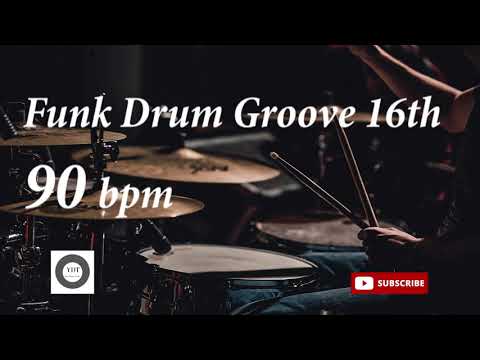 Funk Drum Groove HH 16th - 90 bpm - HQ