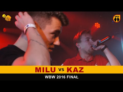 Kaz 🆚 Milu 🎤 WBW 2016 Finał (1/2) (freestyle rap battle)