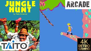 Jungle Hunt Arcade ( Taito 1982 ) 4k Gameplay