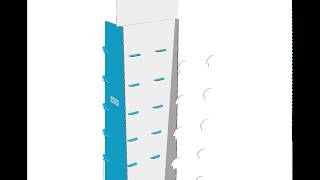 Corrugated floor display PL-2800-A