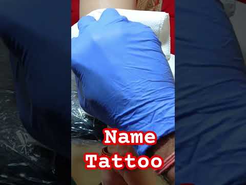 Mam ne likhavaya Husband ka name|girl tattoo|Small tattoo idea#viral#youtubeshorts#ytshorts#trending