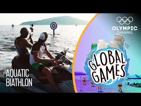 Aquatic Biathlon - Olympians vs Influencers | The Global Games
