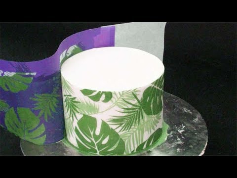 Avalon Tropical Leaf 2 piece professional mesh cake stencil set #38 Avalon Tropical Leaf 2 piece professional mesh cake stencil set #38
