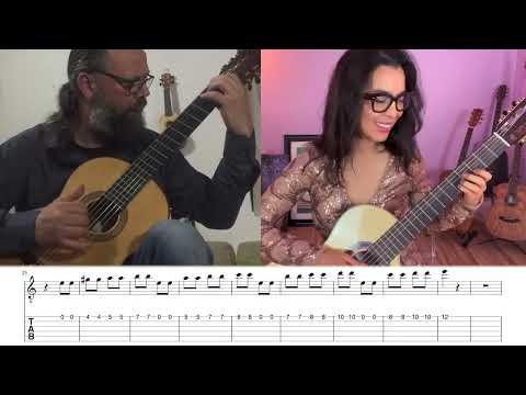 Marchinha De Carnaval by Celso Machado Guitar Duet with On Screen Tabs