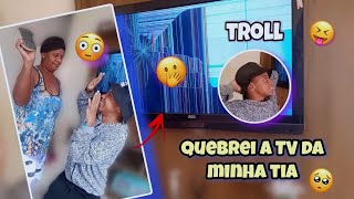 TROLLEI MINHA TIA FINGINDO QUEBRAR A TV DELA  | San Yuri Ribeiro