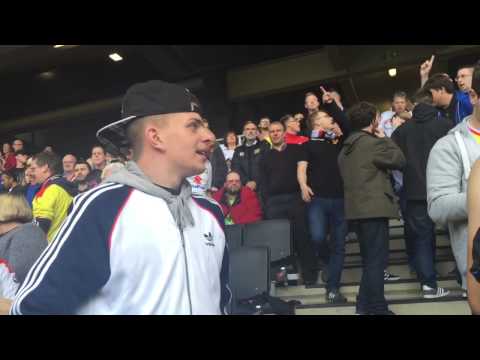 MK Dons Cowshed just before FT v Yeovil 3/5/15