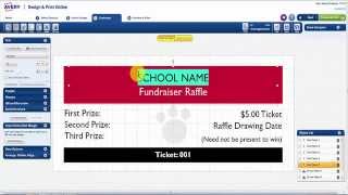 How to Design & Print Ticket Stubs in Avery Design & Print Online