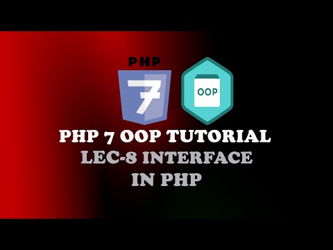 Lec 8 Interface In Php Php 7 Oop Tutorial