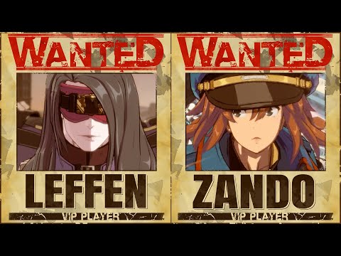 【Guilty Gear Strive】Leffen(Zato=1) vs Zando(Ramlethal) High Level Gameplay【GGST】【Steam/60FPS】