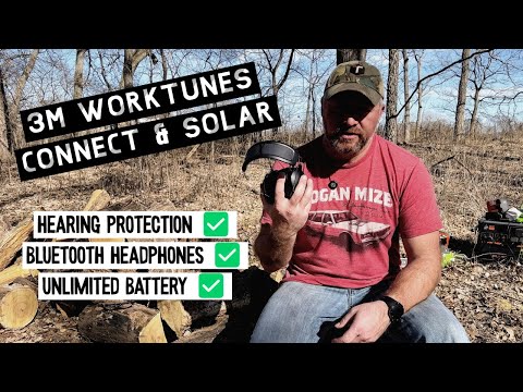 3M headphones with unlimited battery life, active noise cancelling, and hearing protection!