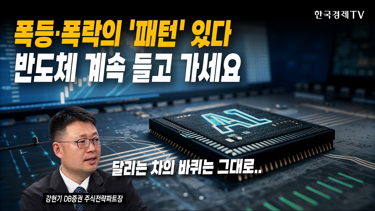 폭등·폭락의 '패턴' 있다...반도체 계속 들고 가세요 | 강현기 DB증권 주식전략파트장 | #엔비디아 #닷컴버?