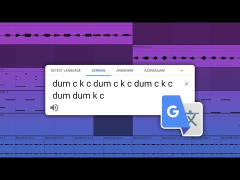 Making Music but every sound is Google Translate