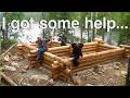 ME AND MY FRIENDS BUILD AN ISLAND LOG CABIN