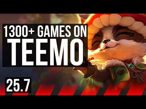 TEEMO vs YORICK (TOP) | 6 solo kills, Rank 8 Teemo, 1300+ games | EUW Challenger | 25.7