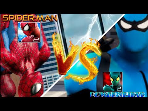 The Amazing Spiderman 2 VS Power Spider 2||Battle of spiders🕸