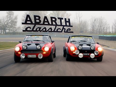 Fiat 124 Spider Abarth - Action, flatout, on board, sound & sideways