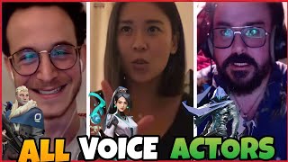 All Valorant Voice Actors Live Voice Acting Agents Voice lines video