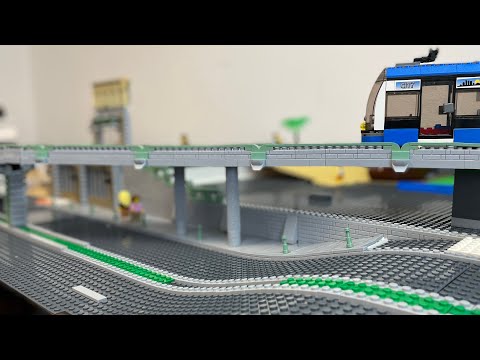 Straßenbahnbrücke | Straße | Gewinnspiel  Auflösung | Folge 102 LEGO ® Klemmbaustein Stadt Baustein