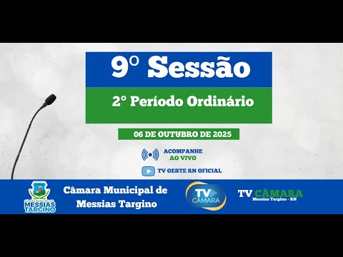 10ª Sessão do 2° Período Ordinário da Câmara de Vereadores  MESSIAS TARGINO/RN - 13/10/25