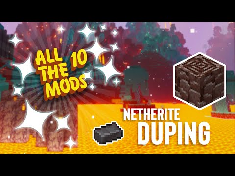 😳 3 Ways to Get Netherite In ATM 10 By TOUCHING & Walking 🧐