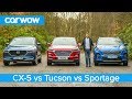 Mazda CX 5 V Hyundai Tucson V Kia Sportage Which Is The Best Affordable SUV