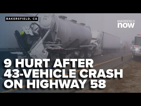 Crash on Highway 58 involves 30+ vehicles in Bakersfield, CA