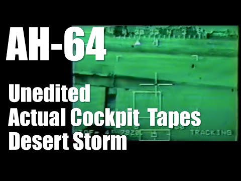 AH-64 ● Destroying Bridge ● In-Cockpit Video from Desert Storm ● Jan 20, 1991 ● Apache Helicopter