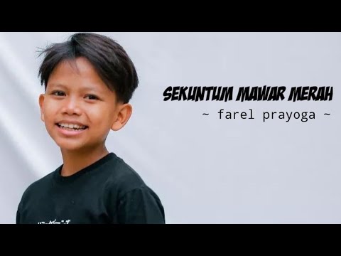 Sekuntum mawar merah - farel prayoga || cover lirik lagu