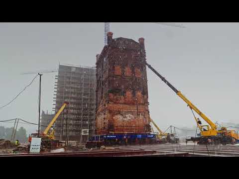 Как передвинули старинную водонапорную башню в Москве