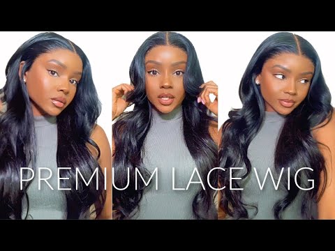 Peruvian lace front wig straight hair 20inch