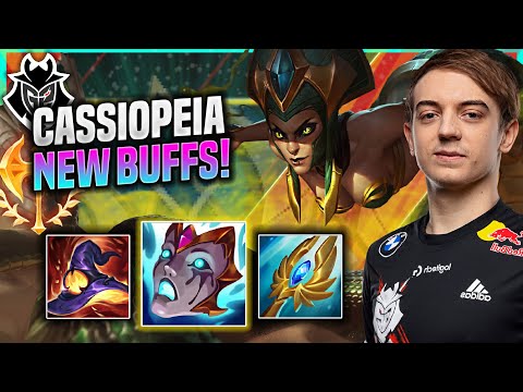 CAPS TRIES SOME CASSIOPEIA WITH NEW BUFFS! - G2 Caps Plays Cassiopeia MID vs Sett! |
