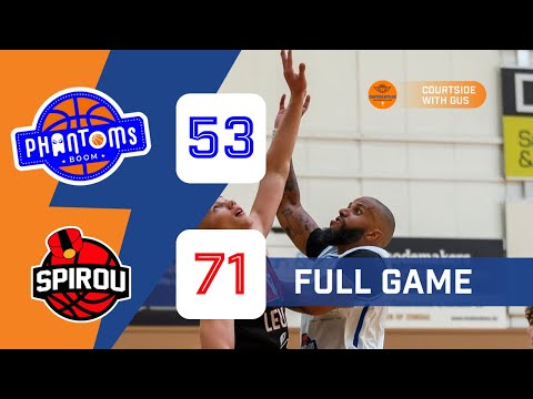 Phantoms Boom (TDM2) vs Spirou Charleroi B (TDM1): 53-71 (Belgian Cup 🏆)