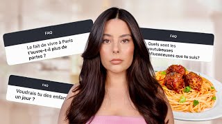 FAQ sans filtre en mangeant des pâtes - VLOGMAS 2