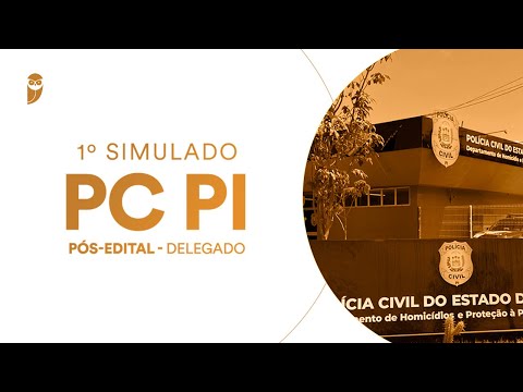 1° Simulado PC PI (Delegado) Pós-edital (Correção)