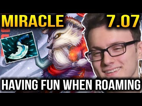 Miracle- Tusk Roaming with Friend Party Dota 2 7.07b Dueling Fates