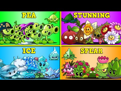 Random 15 Team Plants & Mint vs All Team Zombies - Who Will Win? - PvZ 2 Battlez
