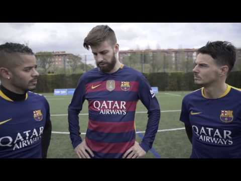 F2 TRAIN WITH FC BARCELONA MESSI, SUAREZ, PIQUE, TURAN & TER STEGEN! Learn the Barça Way with Beko