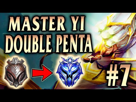 Master Yi Jungle DOUBLE PENTA!! IRON 4 0LP to Diamond Episode #7! - League of Legends Season 11