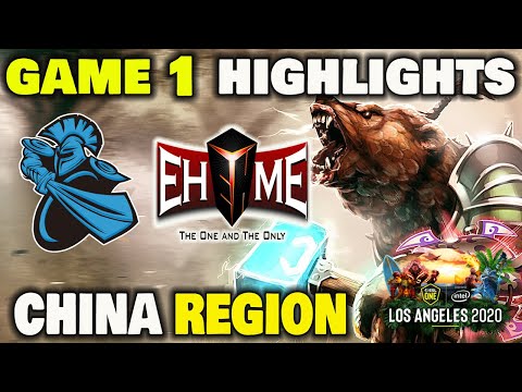 Newbee vs EHOME Game 1 Highlights ESL ONE Los Angeles 2020