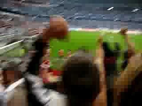 1860-SC Freiburg, Stimmung Gästeblock & Torjubel zum 0:3