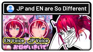IRyS Reacts to How Different She Sounds in Her EN vs JP Voice Packs【Hololive EN】