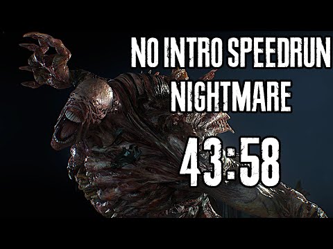 Resident Evil 3 - No Intro Nightmare Speedrun [43:58]