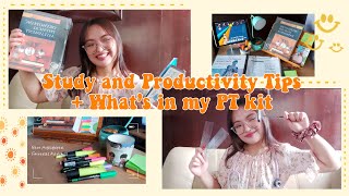 being a BS Physical Therapy student in PLM (study tips + what’s in our PT kit?) | Philippines