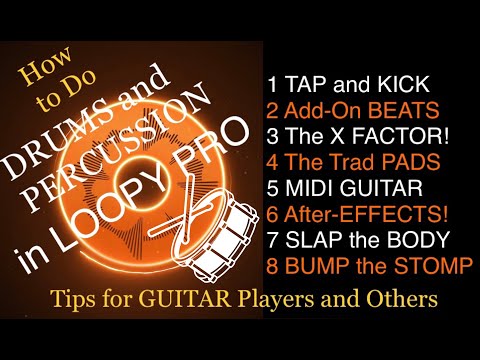 EP144 DRUMS on LOOPY PRO: How to Build an Interface for iOS Percussion (as a Guitar Player)
