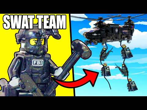 I built a SWAT HELICOPTER in LEGO Police...