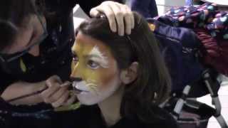 preview picture of video 'Face Painting   Tiger   Robrick in Rovigo ITALY'